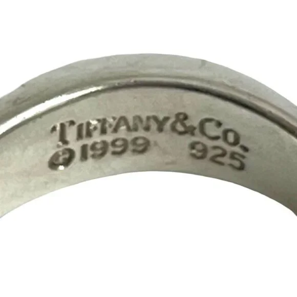 Tiffany & Co Knife Edge Ring Silver 925 Ring No 9 - Picture 2 of 6